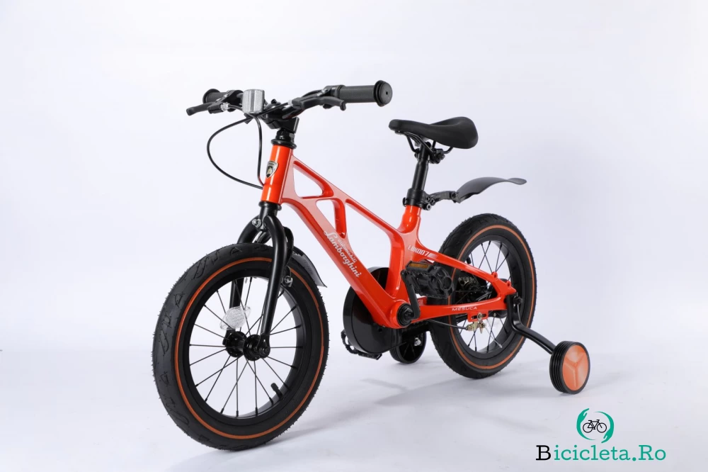 Bicicleta Lamborghini 14 inch cadru magneziu portocalie la 1,123.00 lei ron