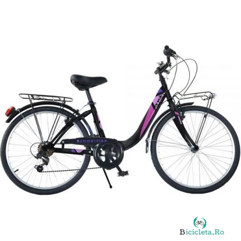 Bicicleta Dino Bikes 24\' City Summertime negru