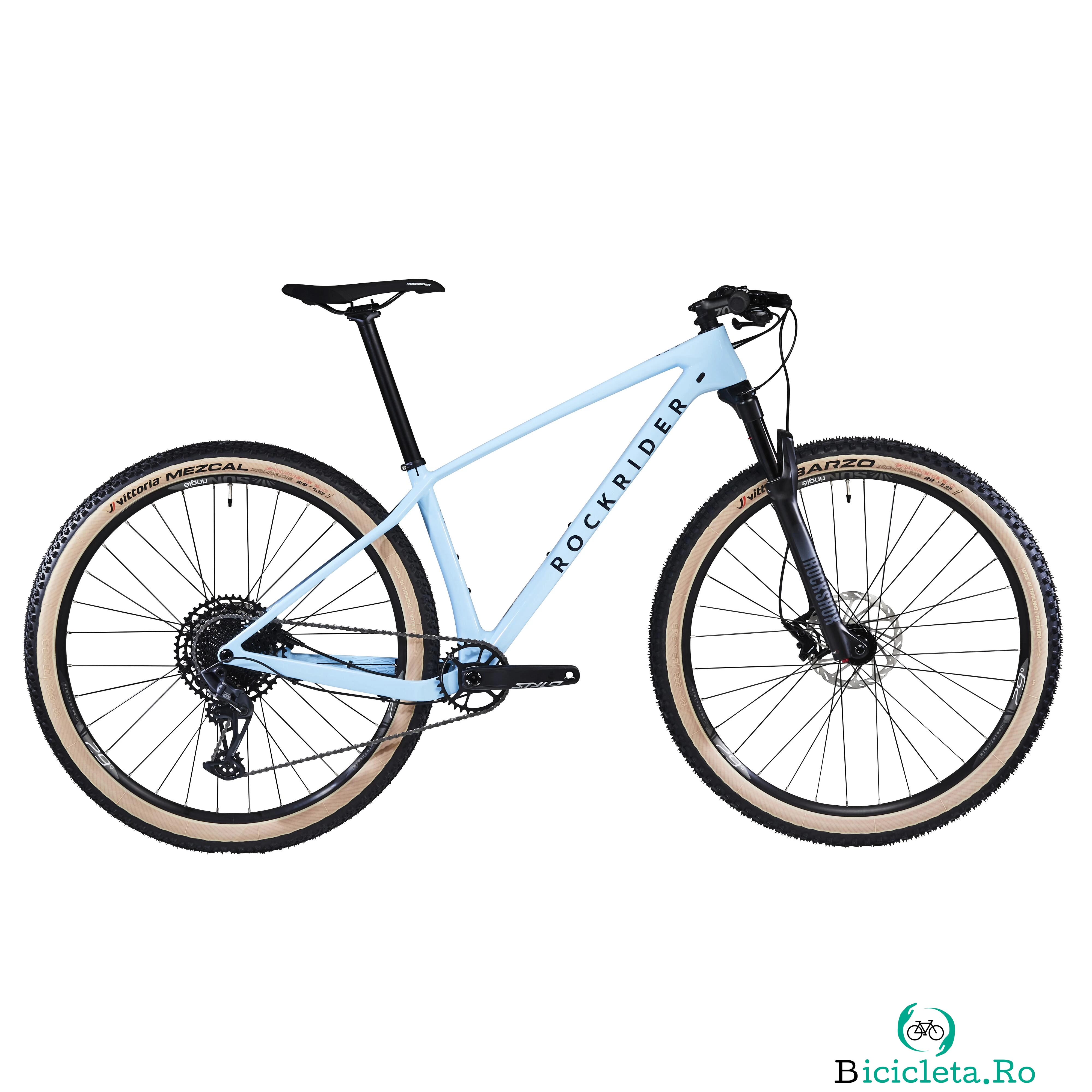 BICICLETĂ MTB CROSS COUNTRY RACE 740 cadru carbon albastru la 7,999.99 lei ron