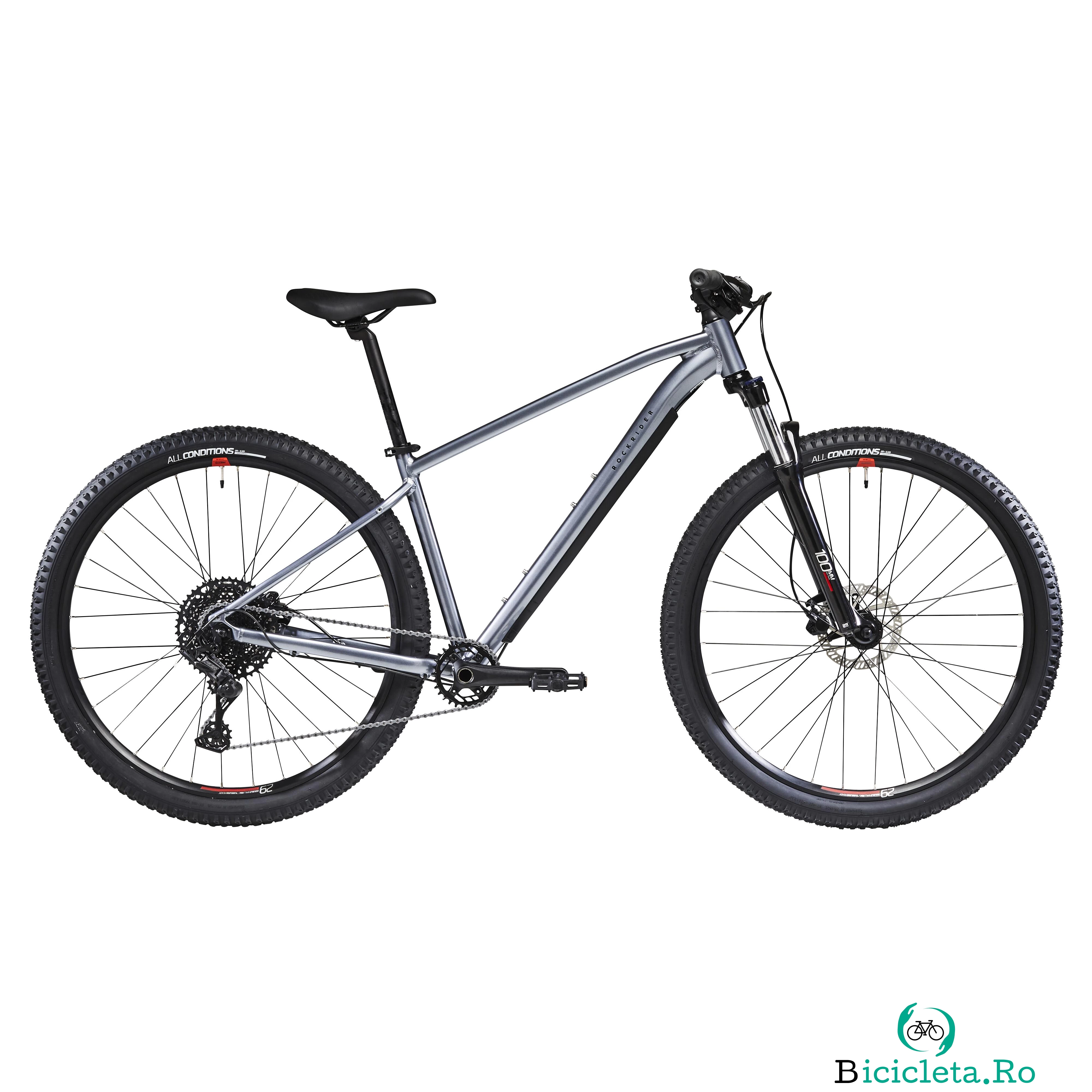 Bicicletă MTB EXPLORE 520 29" Gri-Roșu DAMĂ